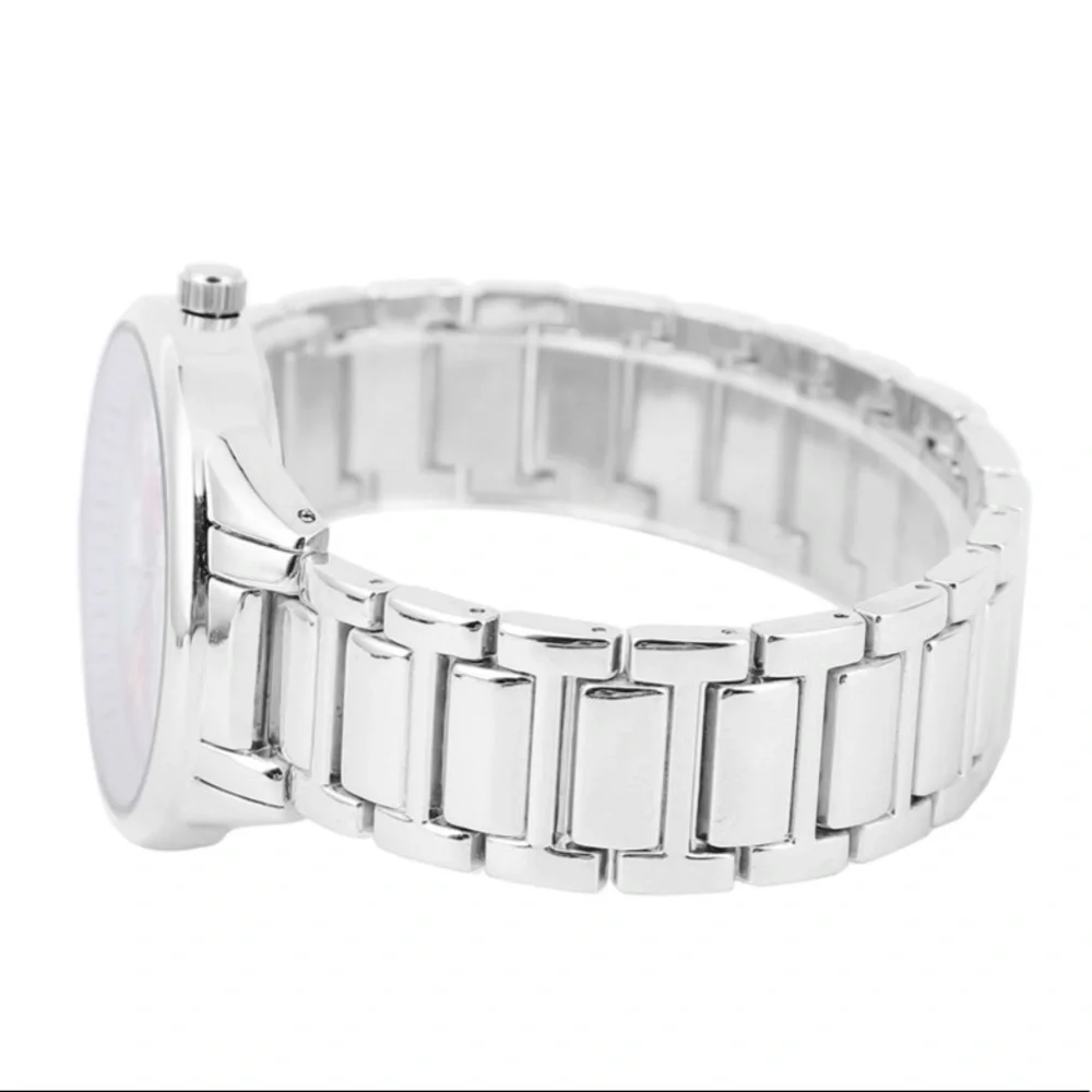 Watch with Red Butterfly Pattern